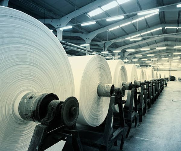 View of a textile factory.